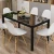 BSCI factory Kitchen table dining glass top dining table set dining room table furniture