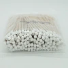 Bulk long stick single-head medical cotton swab plastic bag packaging