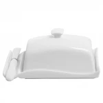 Butter Dish Cow Shaped White Porcelain Butter Plates