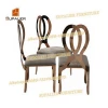 Butterfly frame metal gold legs infinity dining chair
