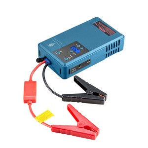 Car air pump 12v portable multi-function jump starter with digital tire inflator Battery capacity 10200MA  peak current 500A