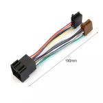 Car Stereo Audio Harness With ISO Adapter Durable Automobile Radio Wiring Harness For Peugeot 106 206 306 307 405 406 607