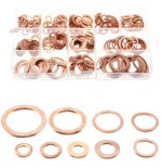 Car washer Box of 280 Motorcycle Bike Car Brake Line Bolt Copper Crush Washers Round copper flat washer