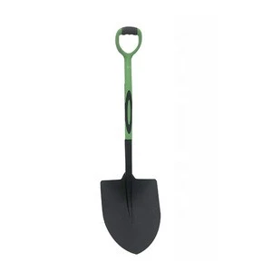 Carbon steel agriculture farming fiberglass handle garden spade shovel