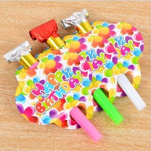 Cartoon Birthday Party Noise maker Blowout for Children Kids Toys Birthday Party Trumpets Supplies