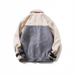 Cashmere coat men's cotton padded jacket winter thicken ins splicing work clothes cotton clothes oversize couple's co