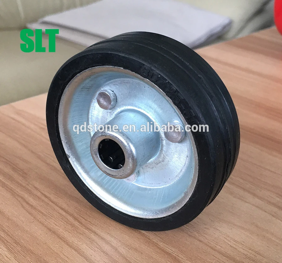 caster wheel 3inch/4inch/5inch/6inch/8inch solid rubber wheel zinc plated rim