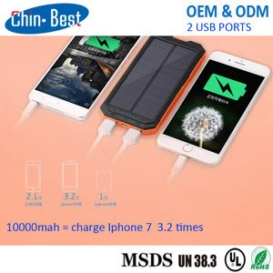 Ce Fc Rohs Bulk Buy Solar Cell Mobile Phone Panel Battery Usb Backpack Waterproof Power Bank Powerbank Solar Charger