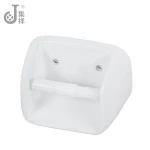 Ceramic Bath Accessories Toilet White Glazed Paper Holder