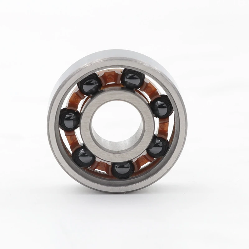 Ceramic hybrid ball bearing 608 rs 2rs stainless steel rings with si3n4 balls skateboard bearings