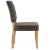 Import ChangDe Dining Room Furniture Palomino Brown Upholstered Restaurant Wooden Dining Chair from China
