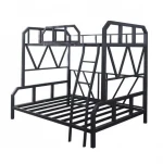 Cheap Manufacture Good Quality Q195 Bedroom Black Steel Bed