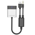 CHELINK Wireless AUX Bluetooth Car Kit Audio Bluetooth Adapter  with USB and 3.5 mm Jack Cable for BMW mini Cooper SUV