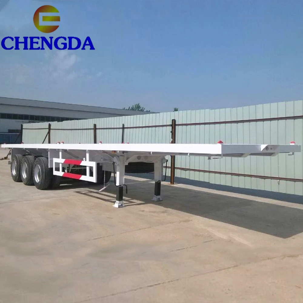 Chengda 40 Ft Flatbed Container Semi Trailers Truck With Low Price