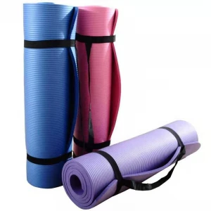 Chiese Supplier Fitness NbR Yoga Mats With Straps And Bag Set AntiSlip Strap Gym Mat Wholesale Cheap Price
