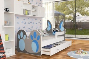 Children&#39;s Lovely BUNNY Bed Kids Toddler with Mattress and Drawer