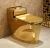 China Chaozhou Factory Direct Price  washdown Siphonic Wc Ceramic One Piece two pieces Color Gold Toilet For Sale