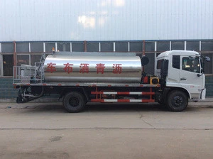 China Dongfeng 10-12 cubic asphalt distributor bitumen spraying truck