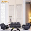 China living room furniture of manual/ electric recliner PU/Real leather sofa