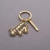 China manufacturers zinc alloy iron metal custom personalized soft hard enamel keychains keychain