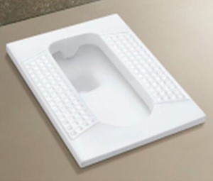 china squat toilet with flush squatting pan sanitary ware WC ceramic pans