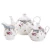 Import China supplier floral design white porcelain milk pot pitcher jar ceramic sugar pot from China