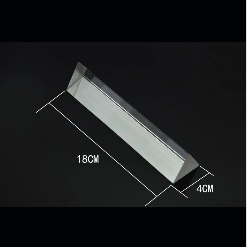 China supplier glass equilateral triangular prism for teaching or photography