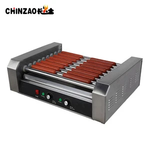 CHINZAO Best Selling Items 9 Rollers 1.8Kw Commercial Hotdog Grilling Machine For Hot Dog Cooker