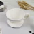Import Circular Sector Pour Over Coffee Maker Porcelain White Embossed Ceramic Coffee Dripper from China