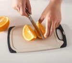 CL445 1pc Wheat Straw Plastic Cutting Board Kitchen Accessory Garlic Grinding Vegetable Meat Chopping Board
