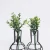 Import Classic 2 linked glass vase metal stand floral flower vase from China
