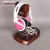 Import Clear Acrylic And Birch Headphone Tabletop Display Stand Wooden Earphone Holder from China