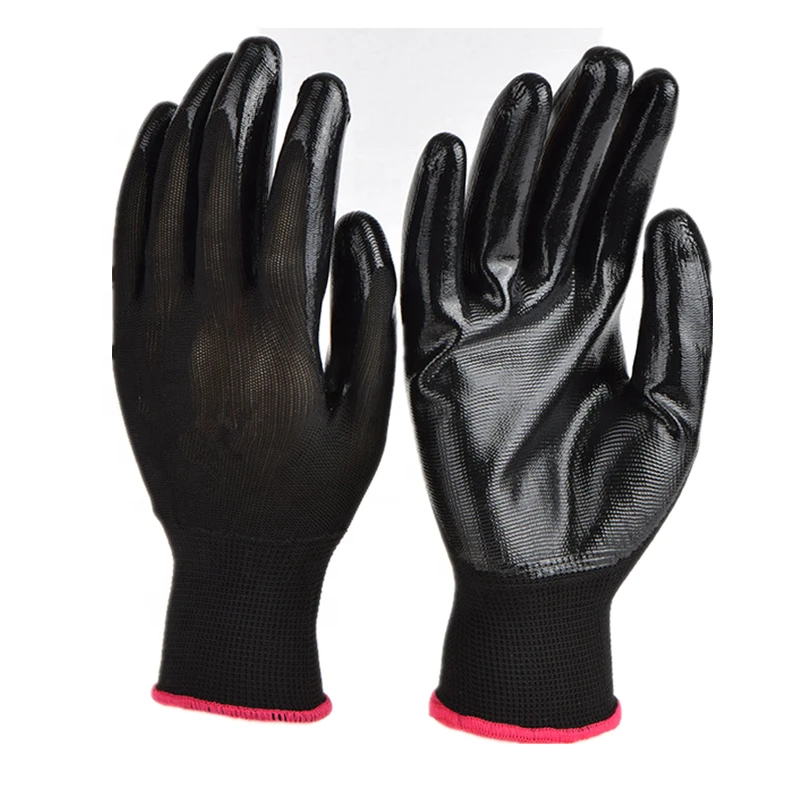 Coated Gloves Rubber Dipping Gloves Nitrile Working Gloves