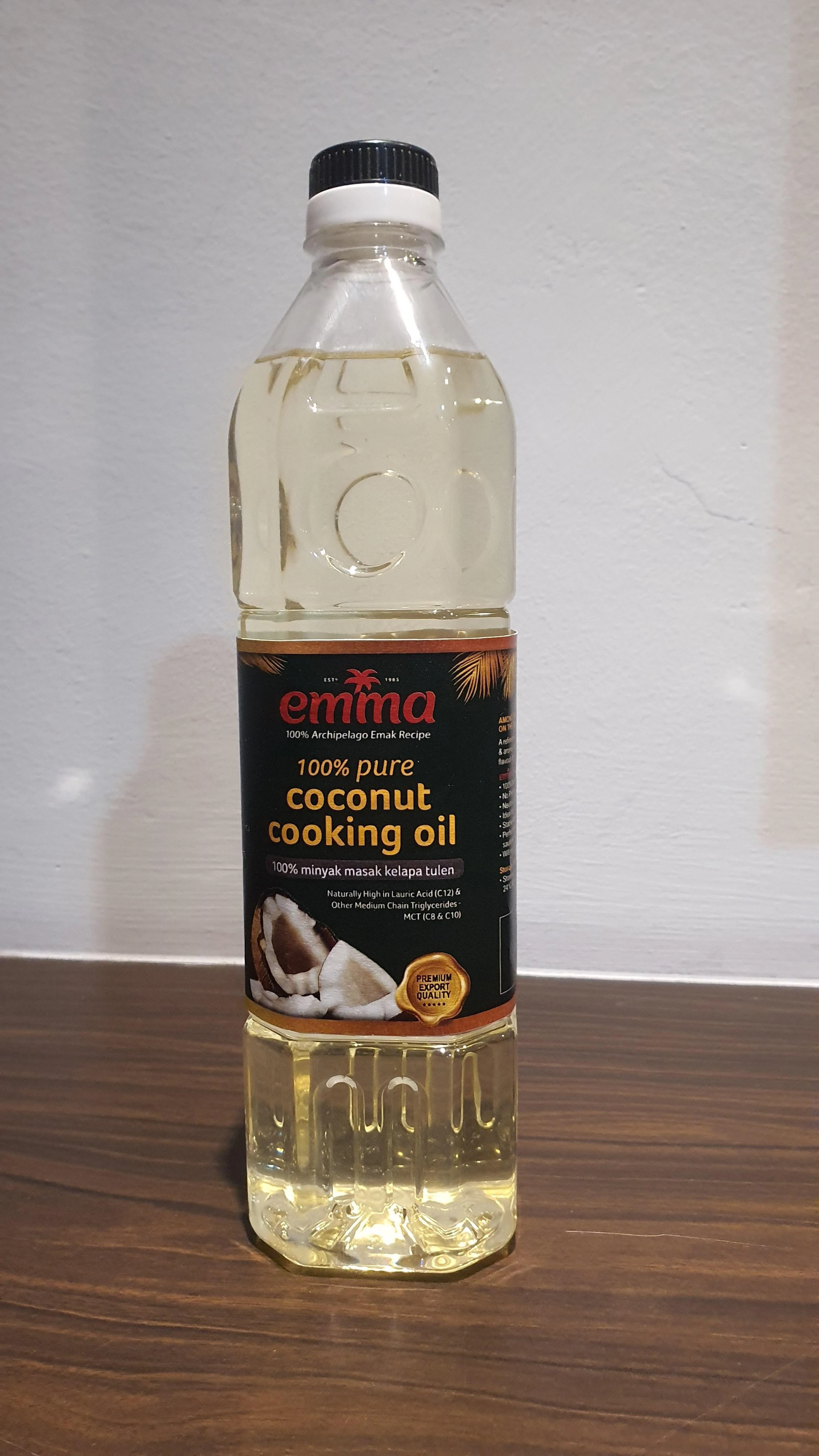 Coconut Oil High Quality EMMA 100% Pure Cooking Coconut Oil with High Temperature Stability