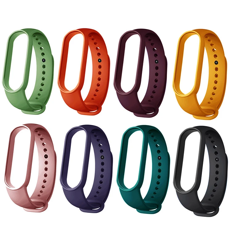 Color Hot Selling Good Quality Ready to Ship Xiaomi 5 4 3 2 1 Sports Strap Fashionable Soft Silicone Strap