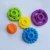 Import Colorful  Newborns Ring shape Teether Circle  infant Comforting Silicone Rattles Biting  baby toys educational from China
