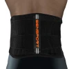 Comfortable back brace with pad for lumbar support targeted compression straps for posture correction