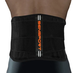 Comfortable back brace with pad for lumbar support targeted compression straps for posture correction