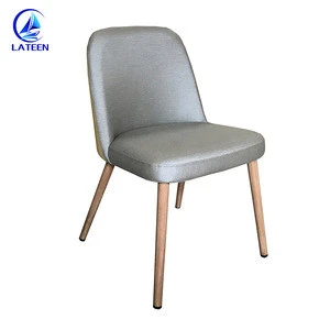comfortable indoor fabric chair event restaurant furniture wood like chair
