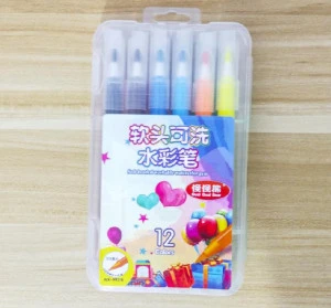 Competitive price Latest producing Soft headed  washable watercolor pen marker for students girls and boys