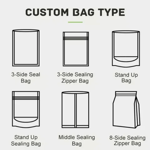 Buy Compostable Design Kraft Paper Envelope Tea Nut Snack Food Storage ...