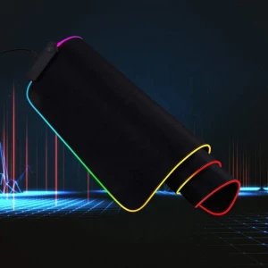 Computer Accessories Cool Rgb Cloth Blank Black Promotional Custom Big Background Gaming Mouse Pad