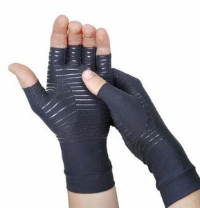 Copper Fingerless Compression Gloves,copper gloves