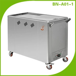 CosBao CE approval electric heated towel hotel room service trolley BN-A01-1