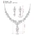 Import Cross-border exclusive bridal necklace set,  wedding collocation earrings, necklace set  jewelry sets natural loose diamonds from China