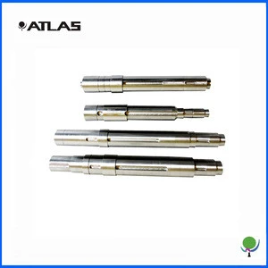 custom cnc machining services of finished steel shafts