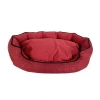 Custom Fabric OEM Red color dog soft round pet beds