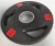 Custom Gym Bumper Rubber Barbell/ Three Handles Tri Grip Three Holes Black Rubber Weight Plate