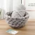 Import Custom  Handmade Round Chunky Soft Indoor Pet Dog Accessories Nest Cotton Cat Knitted Bed from China