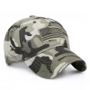 custom JUNGLE green cotton camo hunting cap camouflage baseball cap US flag hat with custom camo